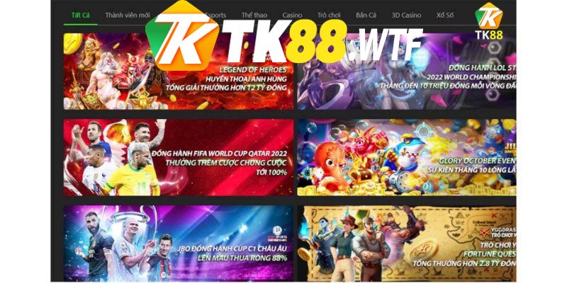 Chương trình khuyến mãi tại TK88